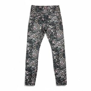 Athleta Ultimate Stash 7/8 Leggings Floral Print High Rise Pockets Size M